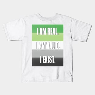 Aromantic pride: I am... Kids T-Shirt